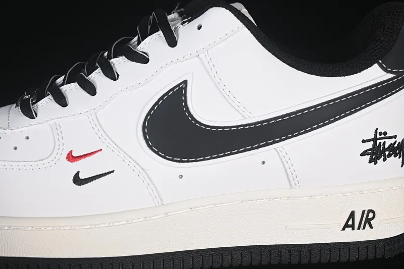 All categories Nk Air Force 1 Air Force series Nk Air Force 1 Low Air Force low-top Nike Air Force 1'07 Low Stusi co-branded beige hook black bottom Air Force 1 low-top casual sneakers CS5288-037